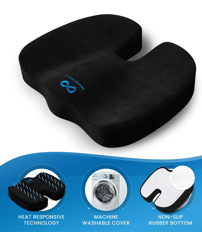 Cojín para asiento de lujo confort con espuma de memoria