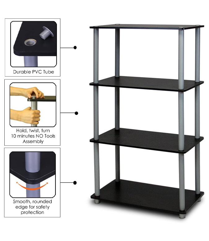 Estantería multipropósito con rack Furinno