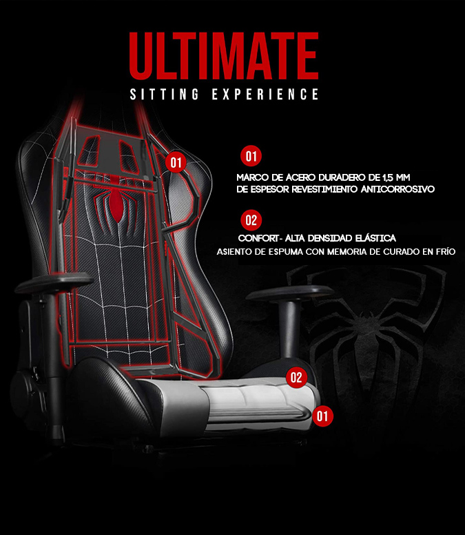 Silla Gamer Spiderman