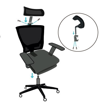 Ensamble de una Silla de Oficina