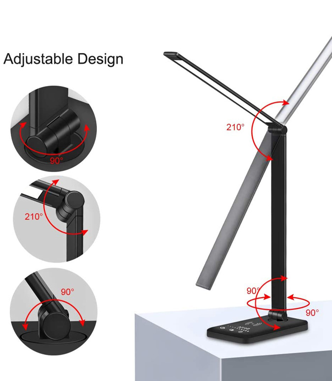lámpara led de metal para escritorio 