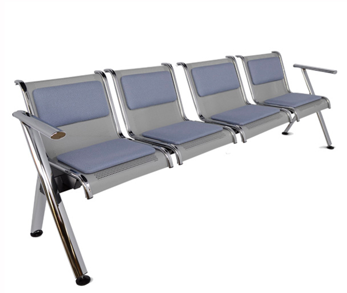 Banca Steel Tapizada 4 Plazas