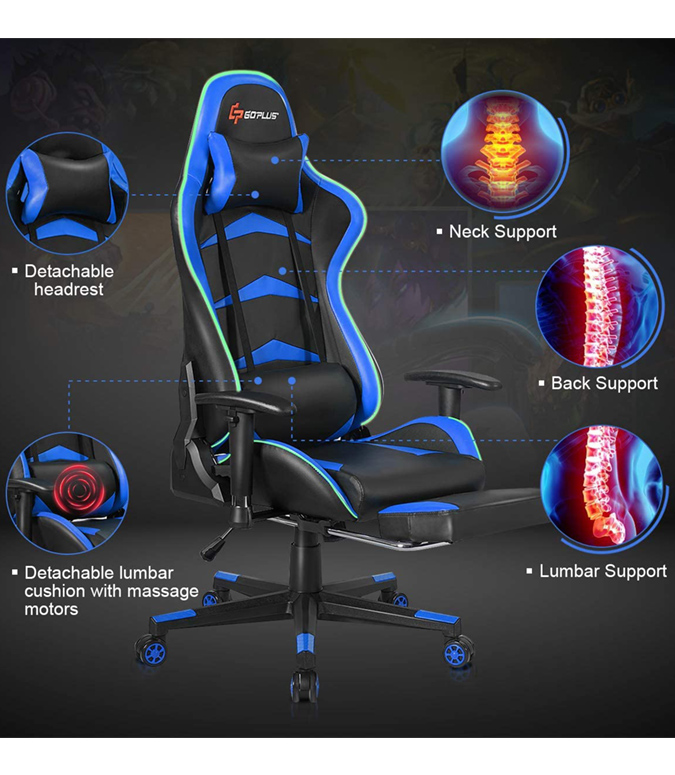 Silla Gamer Goplus Massage Led